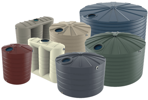 Round Type R Tank Round Poly Tank Range - Amhurst Tanks
